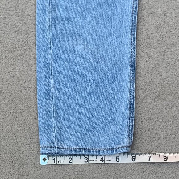 American Eagle Outfitters Tomgirl Straight Leg Hidden Button-Up Fly Jeans - Picture 10 of 15